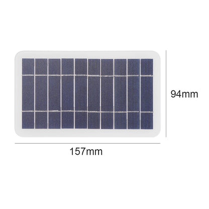 10W 5V Portable Solar Panel USB Battery Charger Solar Charging Panel Waterproof Phone Power Bank for Camping Backpacking Hiking