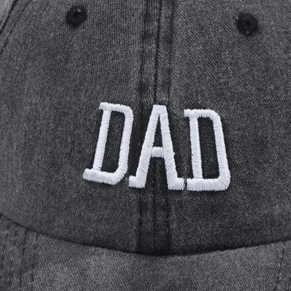 DAD MOM Embroidered Baseball Hat Men's and Women's Retro Vintage Fashion Outdoor Couple Hat Hip Hop Hat