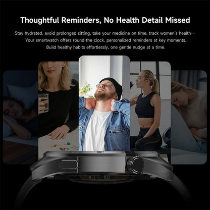 2026 New Global Version Watch 6 Pro GPS Smart Watch Men AMOLED Screen Sports Fitness Track Bluetooth Call Waterproof Smartwatch