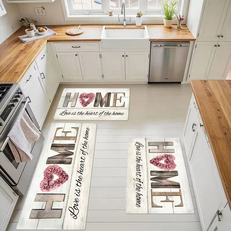 Kitchen Rugs for Home Decor, Featuring Anti-Slip Properties for Kitchen Runner, Bedroom, Living Room, and As Mats for Doorways