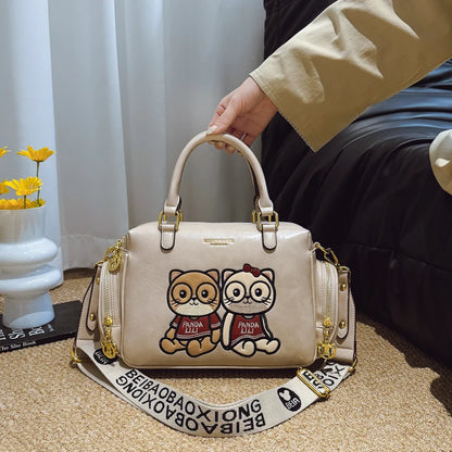 Fashion Luxury Brand Ladies Shoulder Bag Cartoon Bear Women's Crossbody Bag High Quality Tote Bag Waterproof Women's Hanbags