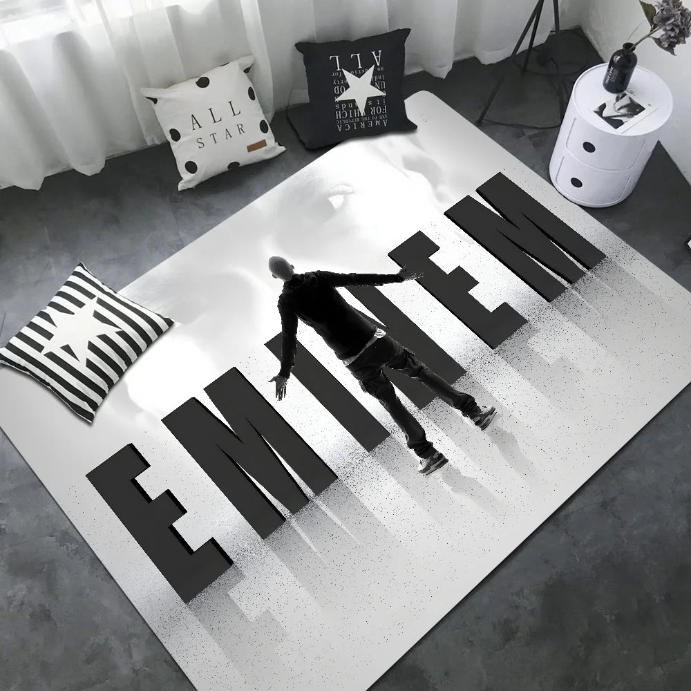 Rapper Eminem Door Mat Washable Non-Slip Living Room Sofa Chairs Area Mat Kitchen Bedside Area Rugs