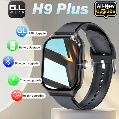 LAXASFIT H9 Smart Watch Men Women Sports Fitness Tracker 2.01 inch HD Screen Bluetooth Talking Smart Watch For Android IOS