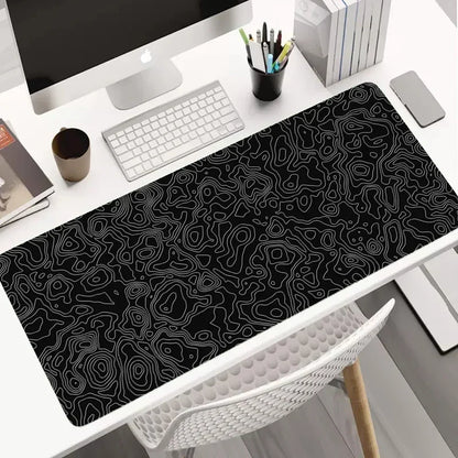 Hot Sell Large Gaming Mouse Pad Multi-size Gamer Mat Abstract XL Computer Cushion Keyboard Desk Non-Slip Rubber Locking Edge Rug
