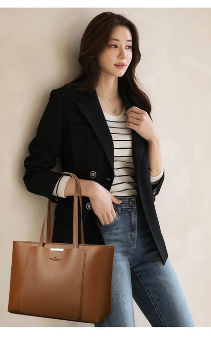 High Quality Leather Shoulder Crossbody Messenger Tote Bag Large Handbag Purses Genuine Brand Luxury Designer Women Bags