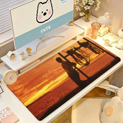 Classic Movie Forrest Gump Mouse Pad Large Non-Slip Waterproof Mat Stitched Edge Keyboard Pad for Gaming Daily Office