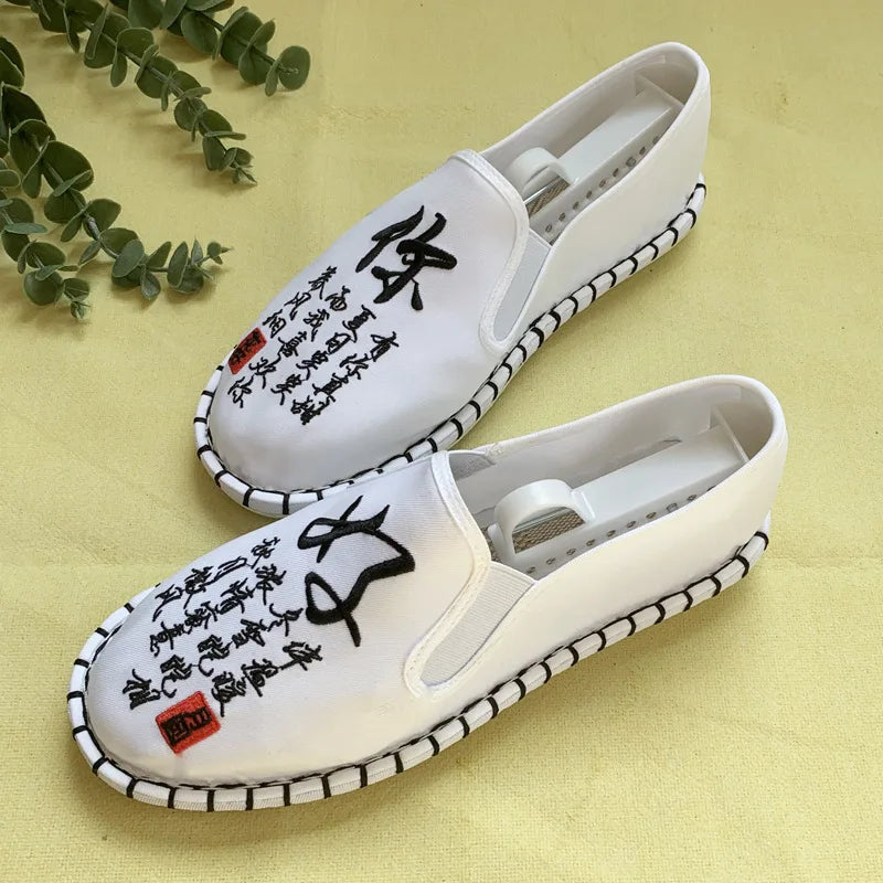 Hanfu Shoes for Women Sneakers Men Ethnic Style Embroidery Chinese style Streetwear Fashion Casual Vintage Old Beijing Shoes