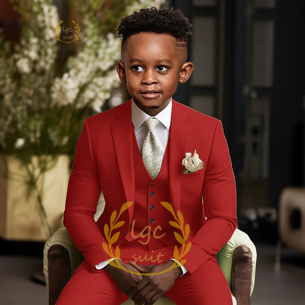 Boys single button suit 2 piece suit for children aged 3 to 16 years old for wedding party banquet formal occasion custom suit