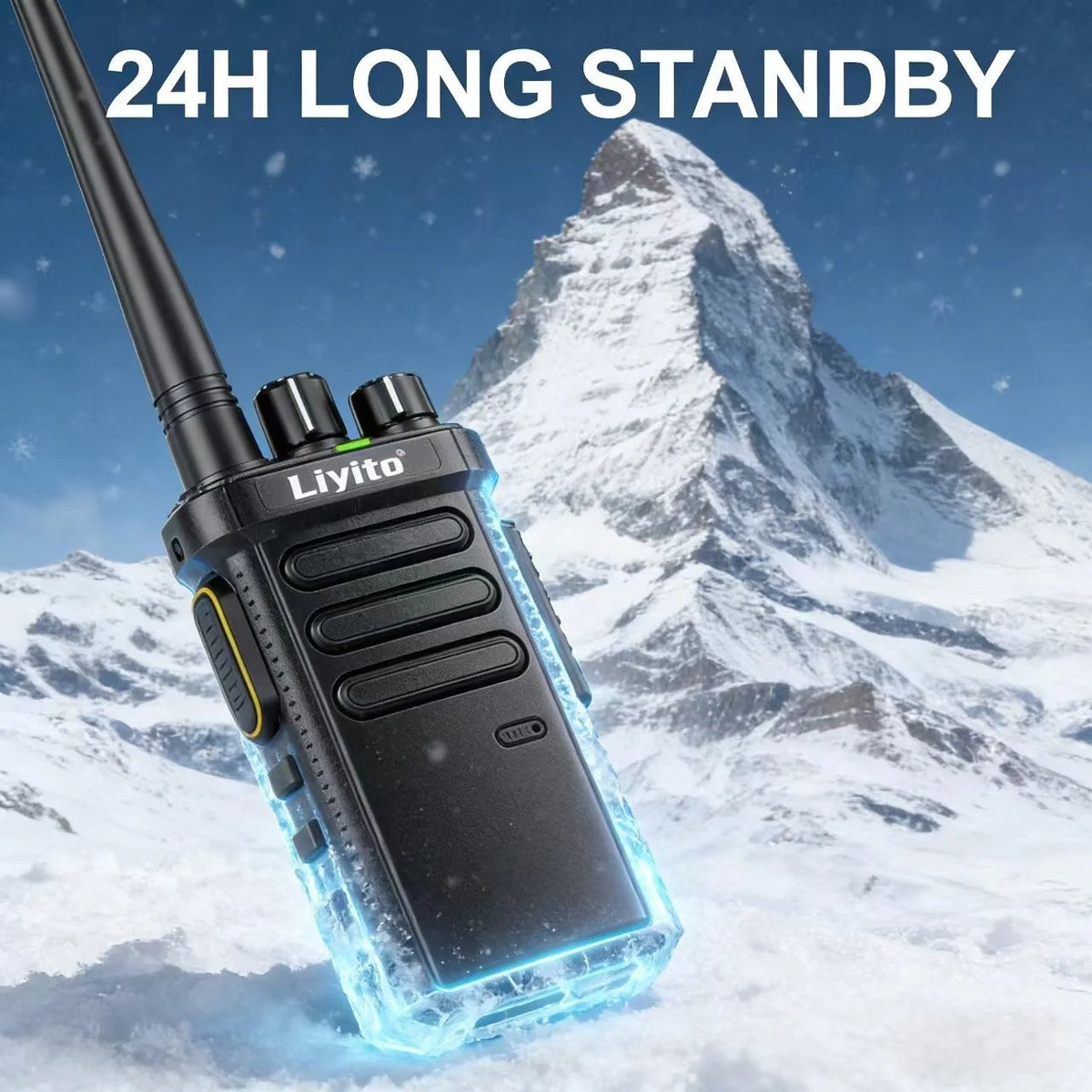 Motolola Analog Walkie Talkie 9800mAh 8W Long Range Two-Way Radio USB-C Fast Charge 16CH K-Type Headset Pro Radio for Camping