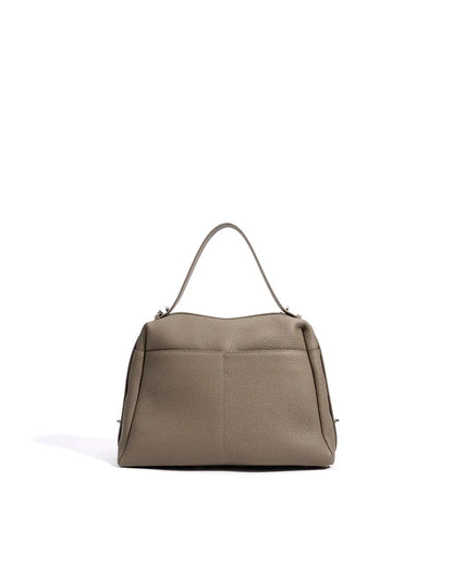 First Layer Cow Leather 33cm Tote Bag Fashionable Women's Bag New Design Large Capacity Soft Portable Shoulder Crossbody Bag