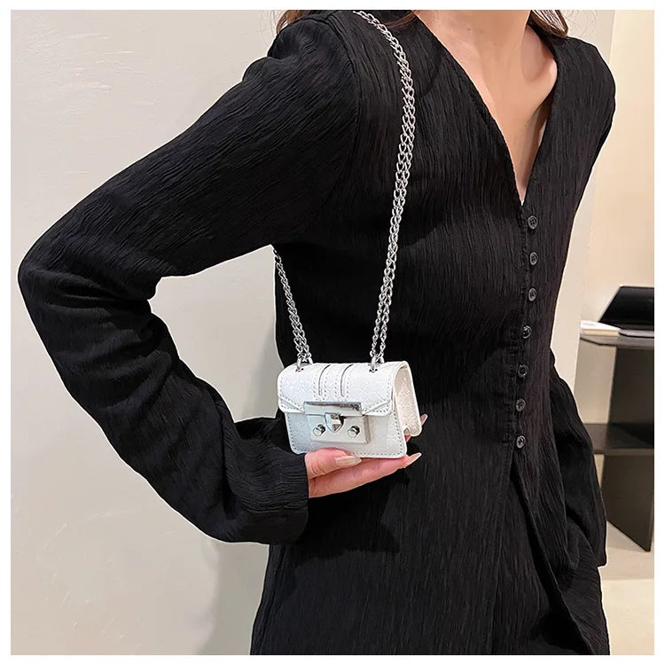 Chain Female Bag Mini Summer Crossbody Bags for Women Fashion Luxury Designer Handbag Women's 2025 Trend Woman Shoulder Purse