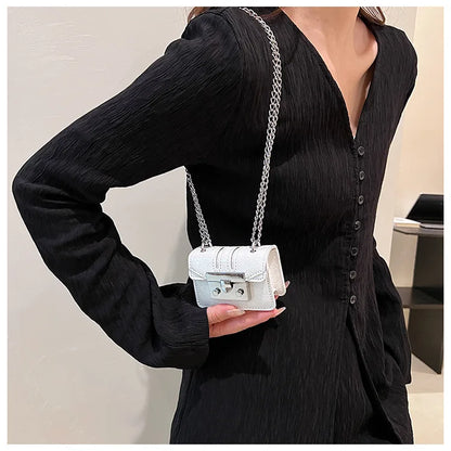 Chain Female Bag Mini Summer Crossbody Bags for Women Fashion Luxury Designer Handbag Women's 2025 Trend Woman Shoulder Purse