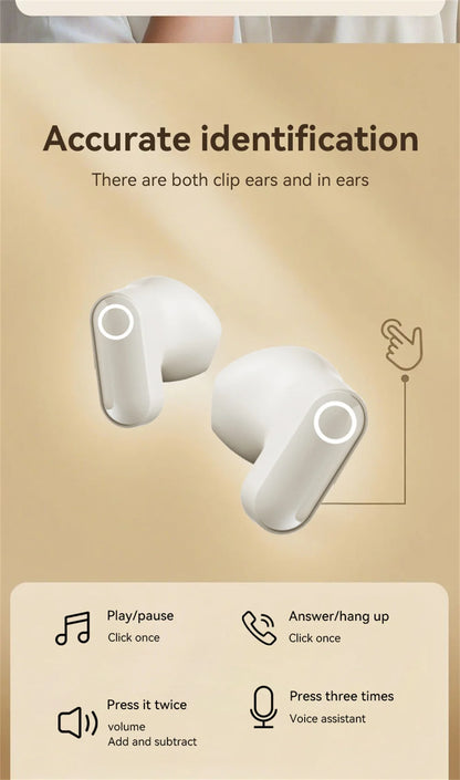 Couples Double Open Ear Clip Bluetooth Headset HiFi Subwoofer Long Battery Life Digital Fashion Plating Wireless In-Ear Earplugs