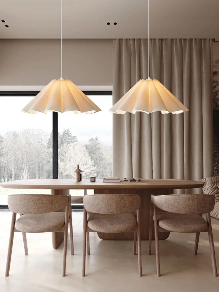 Lower Petals Cream Chandelier LED Indoor Pendant Lamp for Living Room Bedroom Dining Room Bar Simple Modern Lights
