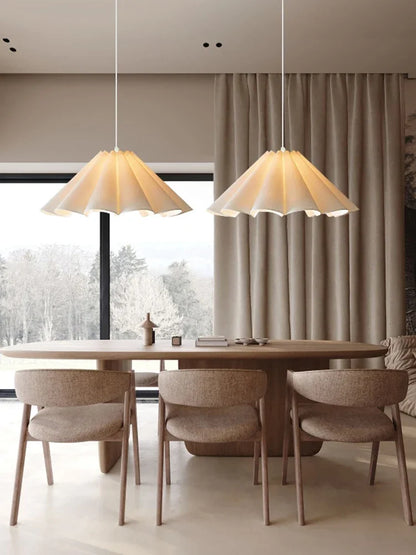 Lower Petals Cream Chandelier LED Indoor Pendant Lamp for Living Room Bedroom Dining Room Bar Simple Modern Lights