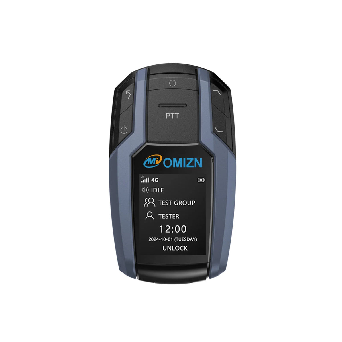 OMIZN Walkie Talkie 4G Radio Professional Walkie Talkies Portable AES256 Mode Analog Rechargeable Radios Hiking and Camping BK