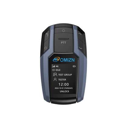 OMIZN Walkie Talkie 4G Radio Professional Walkie Talkies Portable AES256 Mode Analog Rechargeable Radios Hiking and Camping BK