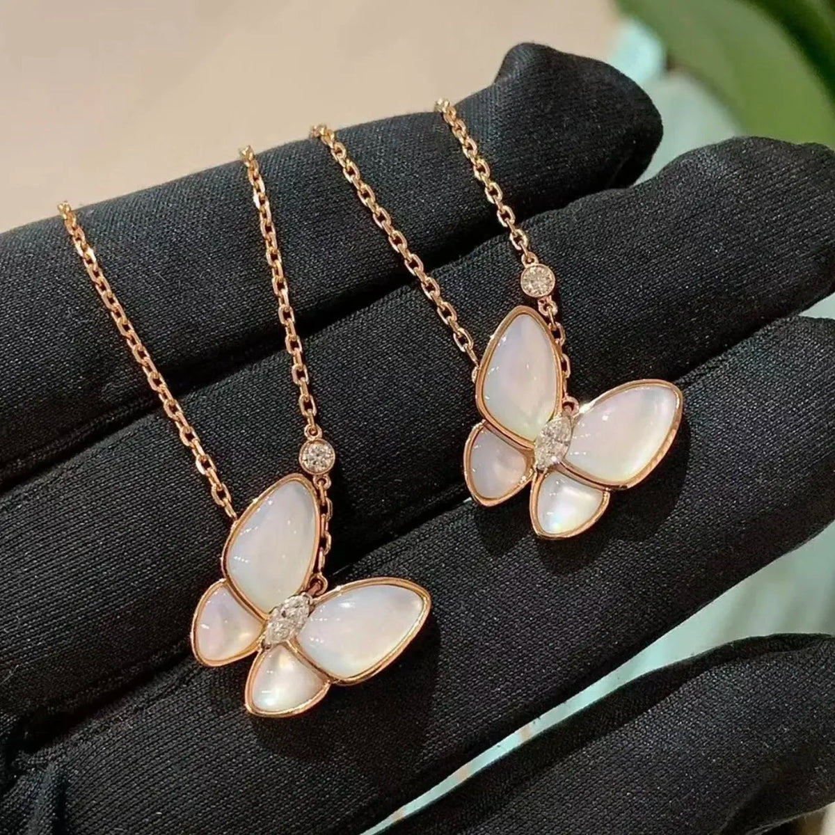 Trendy Real 925 Sterling Silver Necklace For Women 5a Zircon  Butterfly Design Chain Pendant Luxury Design Fine Jewelry