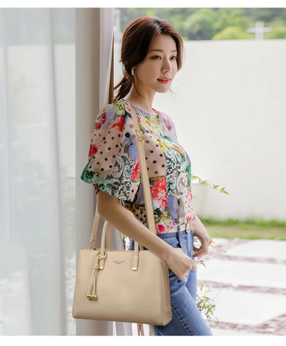 Genuine Brand Top Quality Leather Shoulder Crossbody Bags for Women Luxury Handbags Women Bags Designer Large Capacity Tote Bag