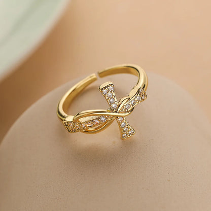 NEWBUY New Fashion Clear Shiny CZ Zircon Cross Evil Eye Rings For Women Girl Finger Accessories Party Jewelry Gift