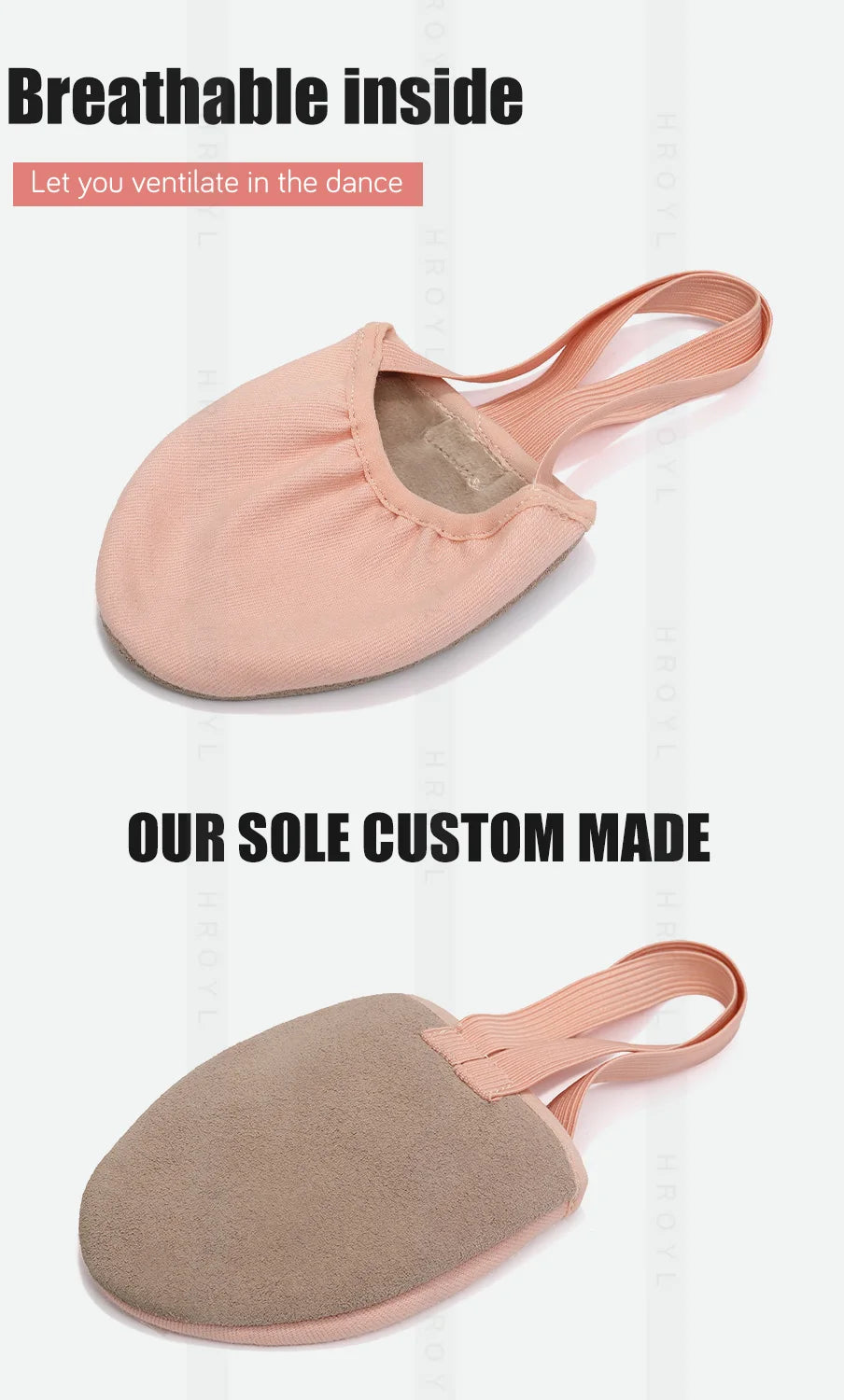 Girls Rhythmic Gymnastics Shoes Women Ballet Dance Shoes Half-palm Shoes Belly Dance Shoes Women's Children's Suede Half Shoes