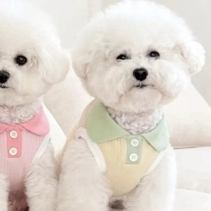 Fashion Pet Polo Shirt Spring Summer Breathable Casual Dog Clothes Soft Skin-friendly Puppy Sweatshirt for Small Medium Breeds