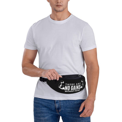 Powerhouse Gym Fanny Bag Custom Bodybuilders Fitness Crossbody Waist Pack Men Women Cycling Camping Phone Money Pouch