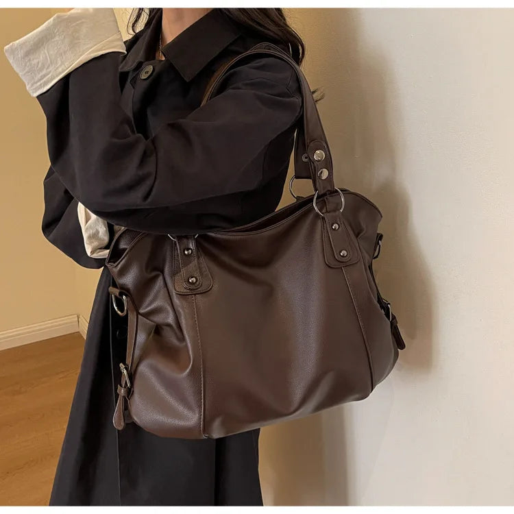 Soft Interior Compartment Shoulder Bags 2026 High Quality Contrasting Colors Bags for Women Fashion Zipper Pu Women's Handbags