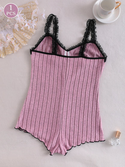 Women's Casual Sleeveless Pajamas, Comfortable Loose-Fitting One-Piece Sleepwear, Suitable for All Seasons, Loungewear