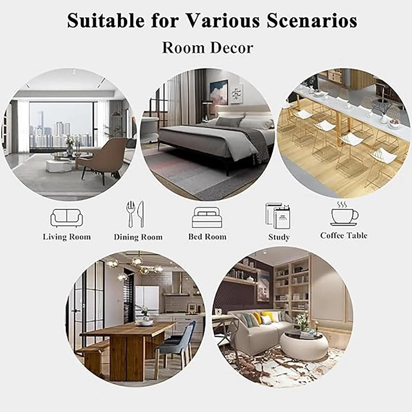 VIKAMA  Garden Flower Carpet, Anti-Slip Mat, Living Room Headboard Carpet, Hall Carpet, Kitchen Carpet, Home Decorations