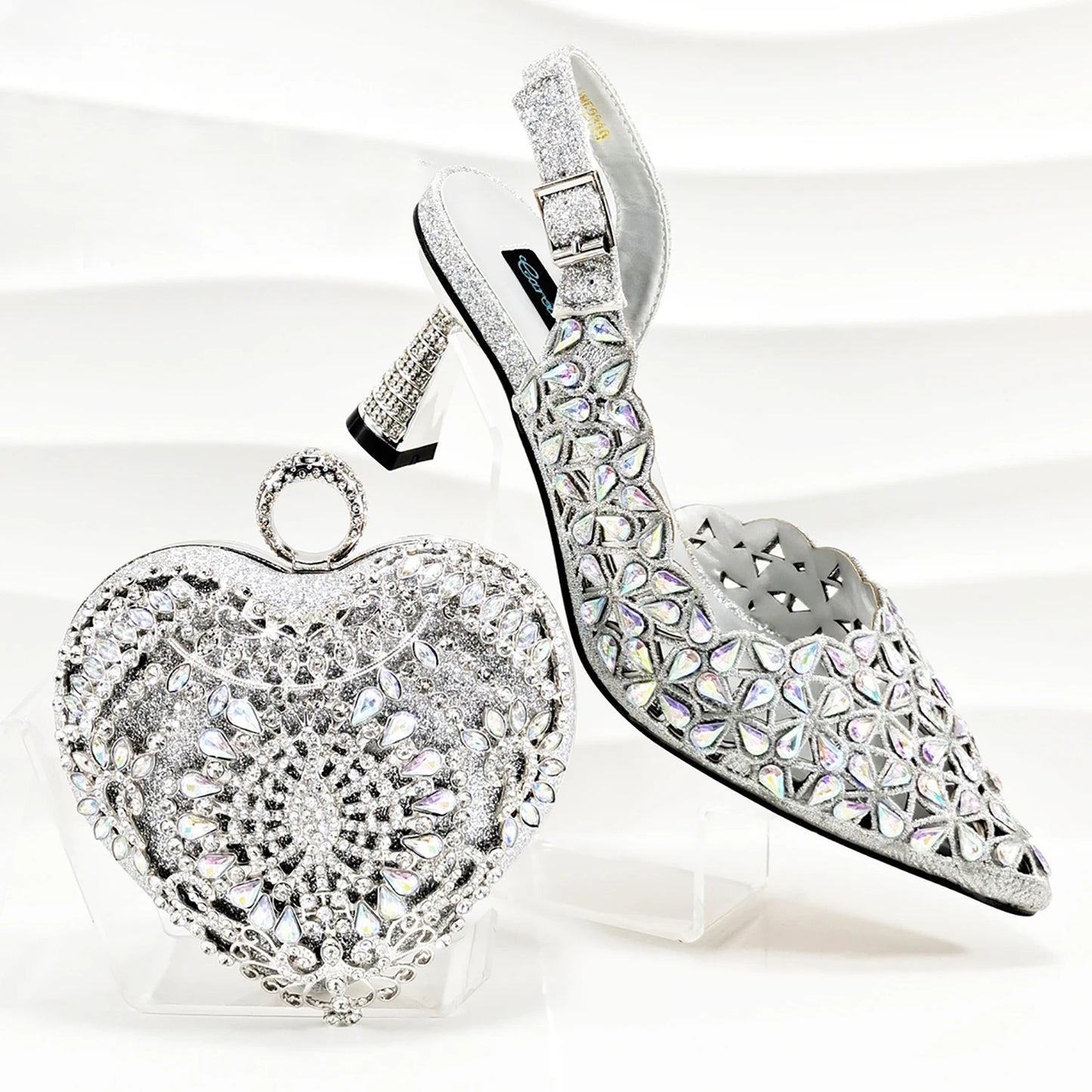 Doershow Lastest Italian Design Fashion Style Ladies Shoes with Matching Bag Set 2024 Nigerian Shoes and Bag Set  AR1-4