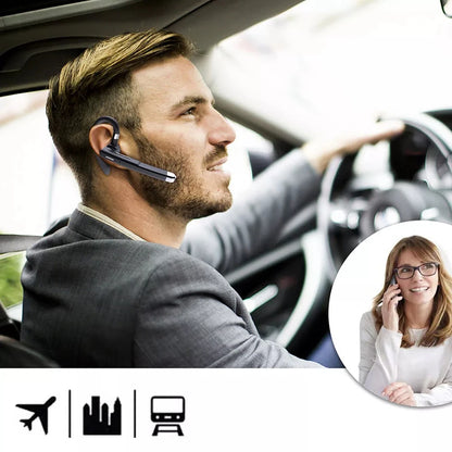 Newest Wireless Headphones Business Bluetooth v5.3 Earphones Hands-free Call Mic Noise Cancelling Headset Earbuds for Driving