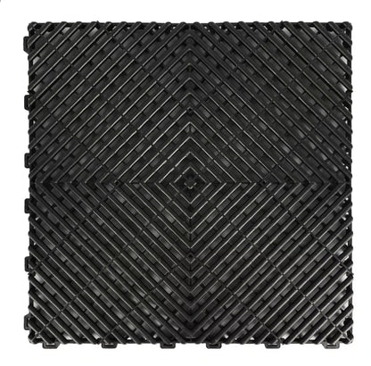 40PCS Pvc Garage Floor Tiles High Quality Pvc Car Garage Flooring Mat PP Plastic Interlocking Car Wash Room Tiles