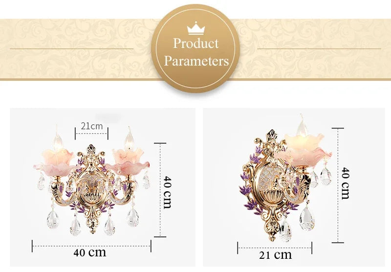 Zinc Alloy Crystal Chandelier Modern Living Room Decoration  Lighting European Restaurant Bedroom Candle  Lamps