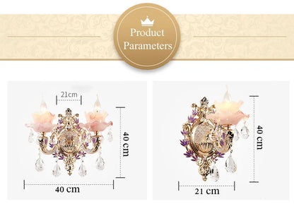 Zinc Alloy Crystal Chandelier Modern Living Room Decoration  Lighting European Restaurant Bedroom Candle  Lamps