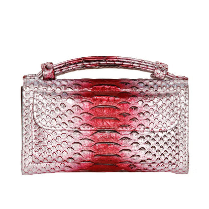 Luxury Snake Pattern Chain Flap Handbags Evening Clutches Crossbody Messenger Shoulder Bags Women Female Ladies Luxurious Purses