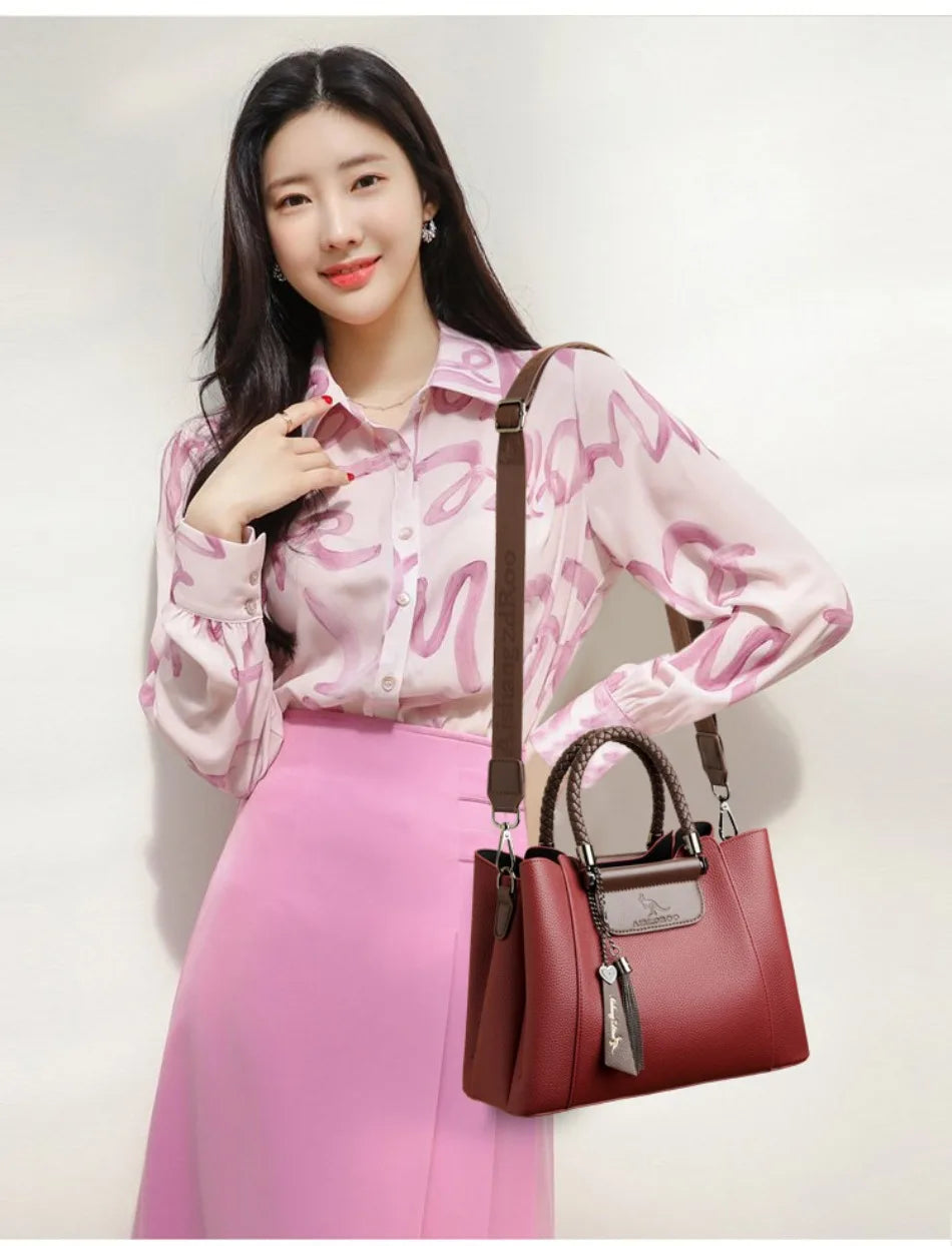 Designer Shoulder Hand Bags for Women Sac Woven Handle High Quality Leather Casual Tote Luxury Women Bags Handbag Crossbody Sac
