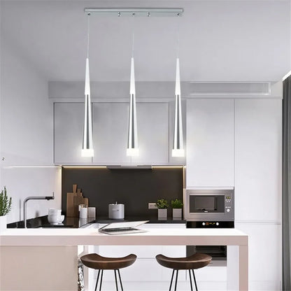 Luxury Waterdrop Bedroom Bedside LED Pendant Lights Kitchen Island Bedroom bar Table Dining Room Hanging Light Home Chandelier