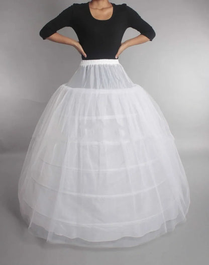 In Stock 6 Hoops Wedding Petticoat Crinoline Slip Bridal Underskirt Puffy High Quality Customized