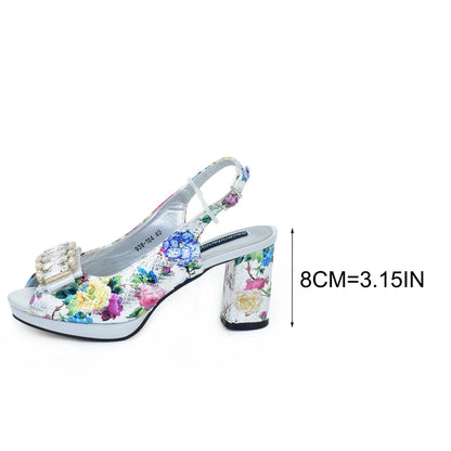 New Arrival Women Shoes and Bag Set To Match African Ladies Bag and Shoe Set Nigeria Party Pumps Decorated with Rhinestone