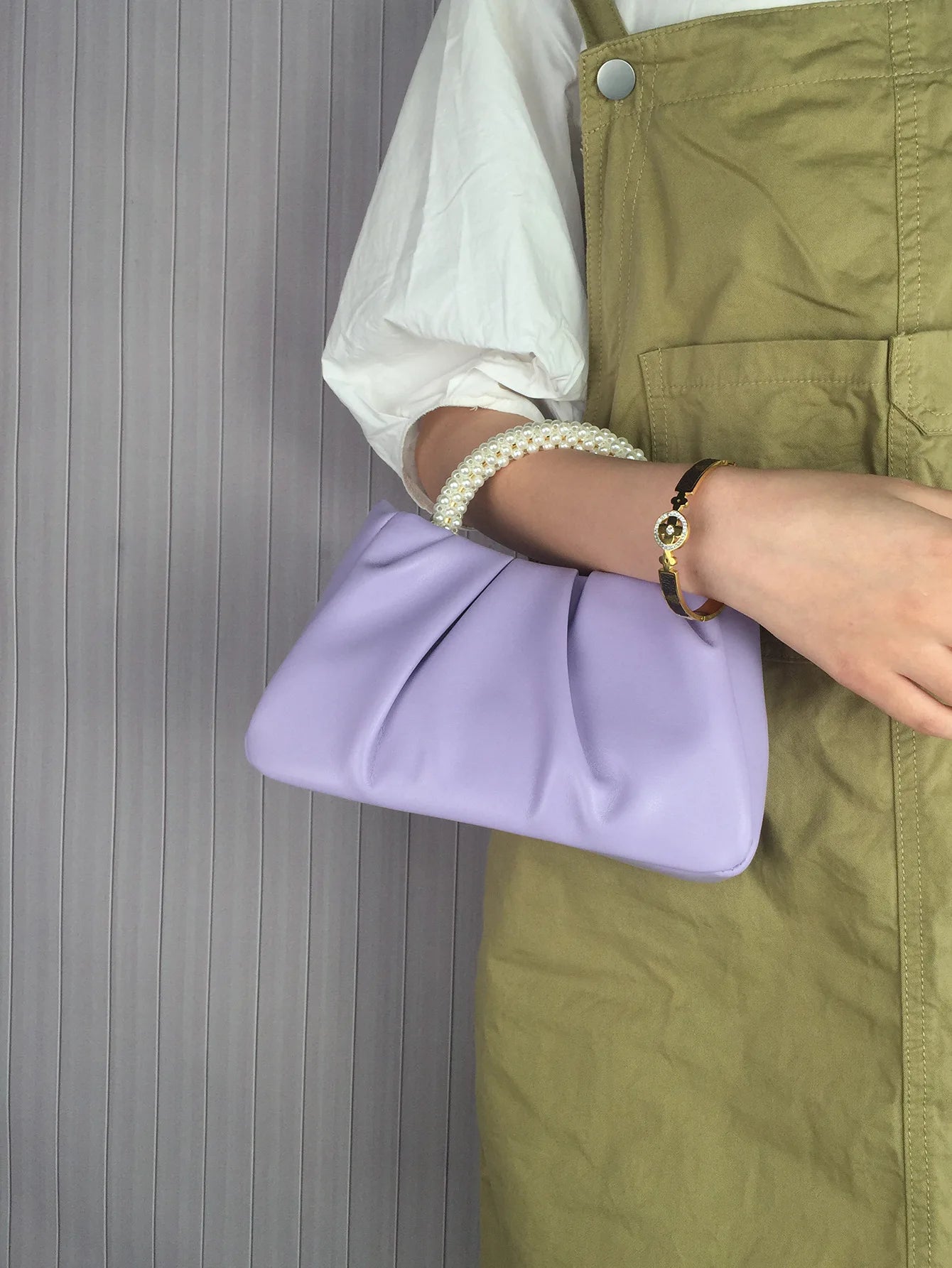 Fashion Pearl Handle Women Dinner Clutch Purse Handbags Luxury Design Ladies Square Shoulder Bags Female Small Messenger Bag