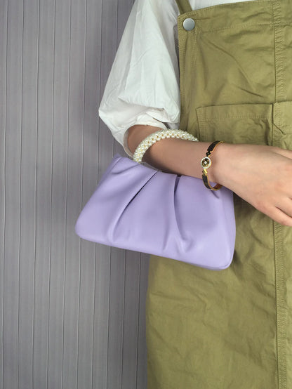 Fashion Pearl Handle Women Dinner Clutch Purse Handbags Luxury Design Ladies Square Shoulder Bags Female Small Messenger Bag