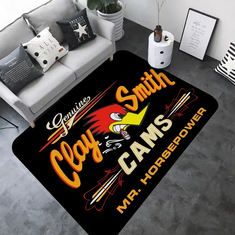 Mr H-Horsepower Clay Smith Door Mat Washable Non-Slip Living Room Sofa Chairs Area Mat Kitchen Bedside Area Rugs