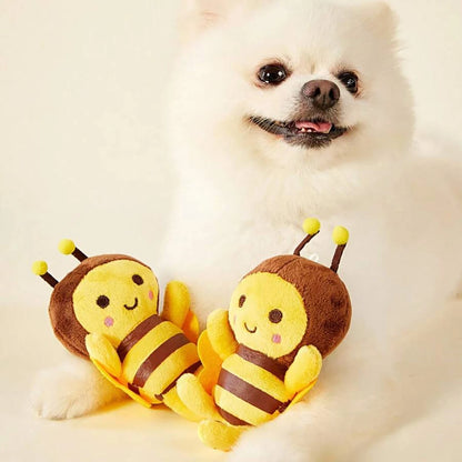 Small Bee Plush Toy for Dogs and Cats to Interact and Play Teeth Cleaning Pet Supplies