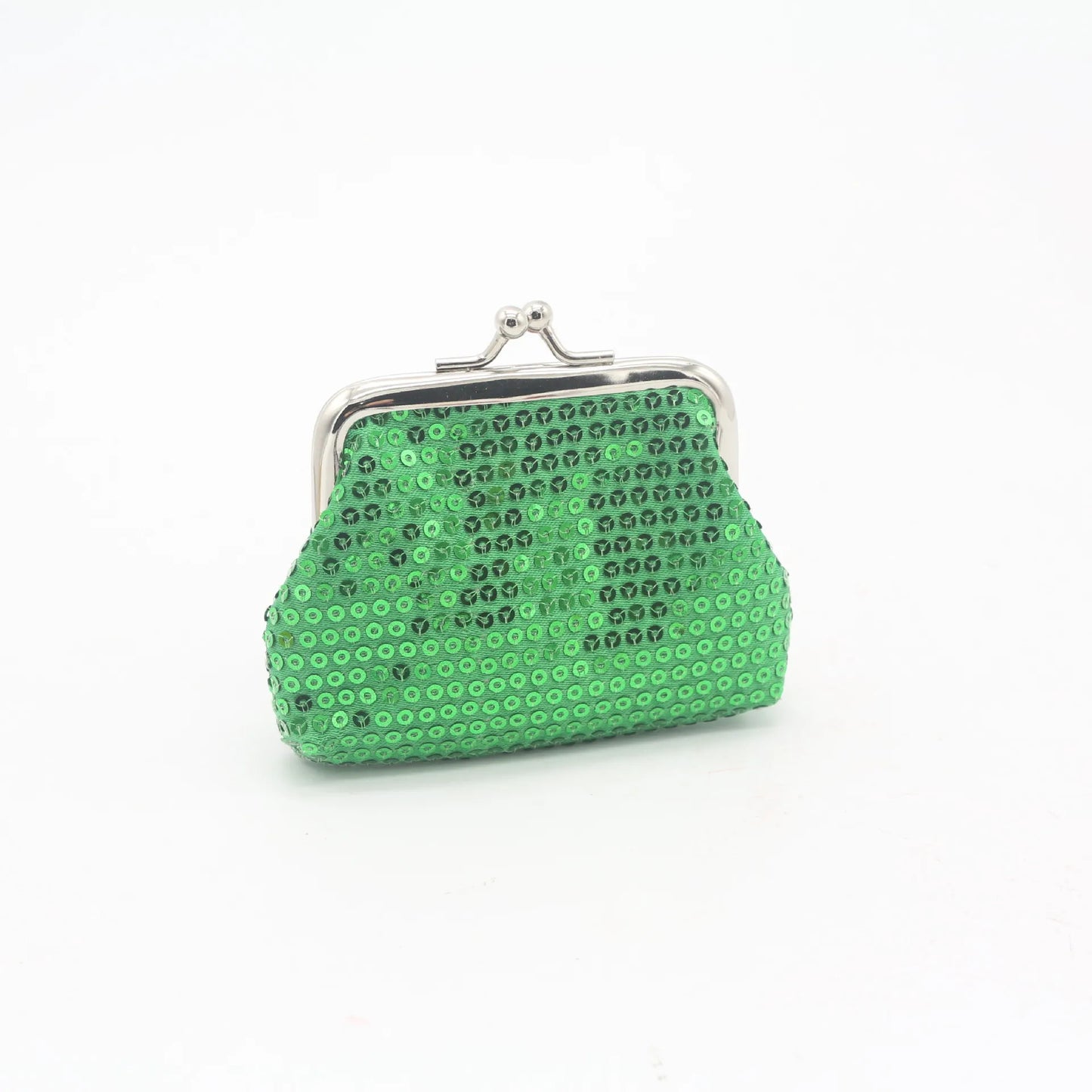 Sequins Decor Coin Purse, Women's Stylish Kiss Lock Storage Bag For Lipstick & Key, For Carnaval Party Use & For Music Festival