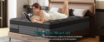 12/14inch Memory Foam Mattress Twin Full Queen King Pocket Spring Mattress Medium Firmness Suitable for Home Bedrooms and Hotels