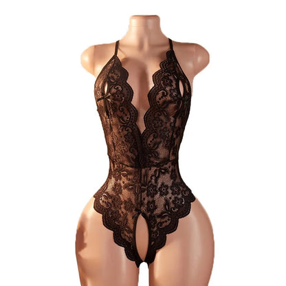 Transparent Sexy Lingerie For Women Sexsi Erotic Underwear Naughty Outfit Lace Open Crotch Porn Lingerie Set Bodysuit Lingerie
