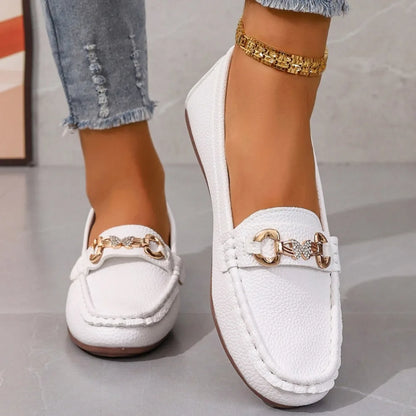 New Women's Casual Slip on Mary Jane Shoes Spring Autumn Fashion Round Toe Solid Soft Sole Flat Loafers Zapatos De Mujer luxury
