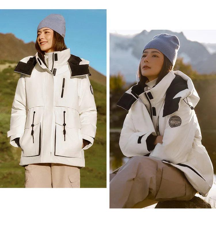 Semir Down Jacket Women Mid-Length Waterproof Oil-proof Stain-proof 2026 New Winter Clothing Coat Women