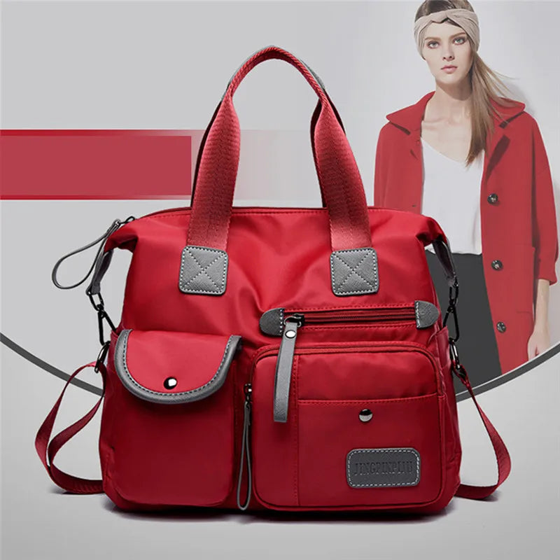 New Ladies Tote Bag Fashion Nylon Waterproof Casual Shoulder Mummy Bag Large Capacity Messenger Bags
